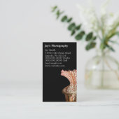 花の写真名刺 名刺 (スタンド正面)