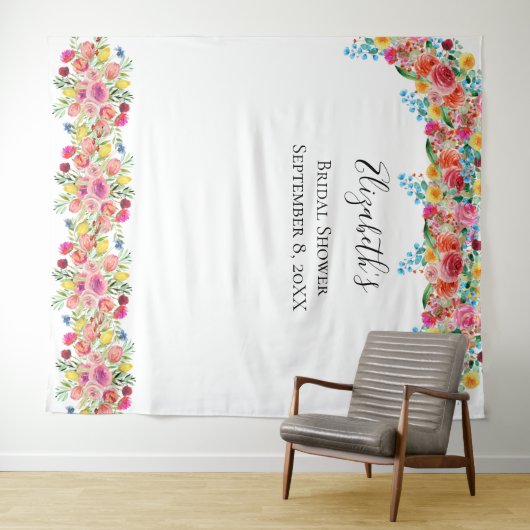 花の写真用背景 結婚式 シャワー タペストリー (インサイチュ(横))