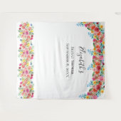 花の写真用背景 結婚式 シャワー タペストリー (正面(横))