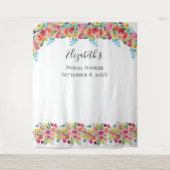 花の写真用背景 結婚式 シャワー タペストリー (正面)