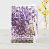 花の写真祖母誕生日 カード (黄色い花)