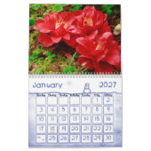 花の写真 – アゾレス諸島 カレンダー (1月 2027)