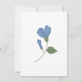 花の写真 ウェディング セーブ・ザ・デート 招待状 (裏面)