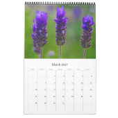 花の写真 カレンダー (3月 2027)