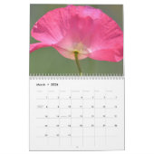 花の写真  カレンダー (3月 2026)