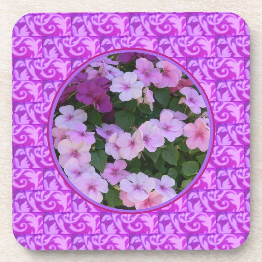 花の写真  コースター (正面)