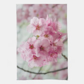 花の写真、ピンクさくらんぼブロッサム キッチンタオル (縦)