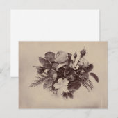 花の写真 ヴィンテージアート ポストカード (正面/裏面)