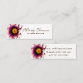 花の写真、花の名刺 スキニー名刺 (正面/裏面)