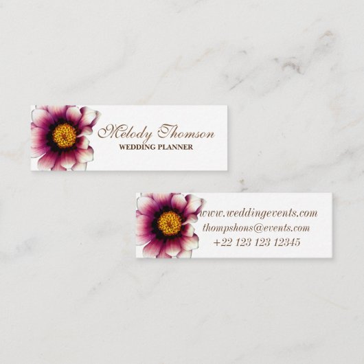 花の写真、花の名刺 スキニー名刺 (正面/裏面)