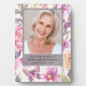 花の写真 追悼式 記念  フォトプラーク (正面)