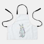 花の冠を被ったウサギの花嫁 エプロン (正面)