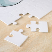 花の冠を被ったウサギの花嫁 ジグソーパズル (側面)