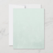 花の冬のリース 水彩画のクリスマス ベリー ノートカード (裏面)