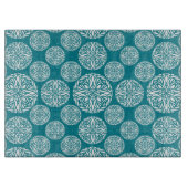 花の冬の雪片 カッティングボード (正面)