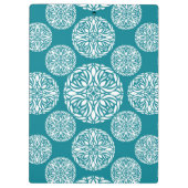 花の冬の雪片 クリップボード (裏面)