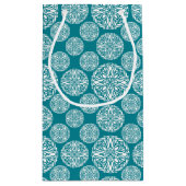 花の冬の雪片 スモールペーパーバッグ (裏面)