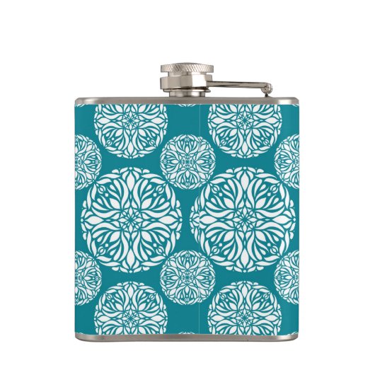 花の冬の雪片 フラスク (裏面)