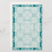 花の冬の雪片 便箋 (正面/裏面)