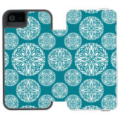 花の冬の雪片 INCIPIO iPhoneウォレットケース (フォリオ Open)