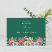 花の出欠カード 招待状 (スタンド正面)