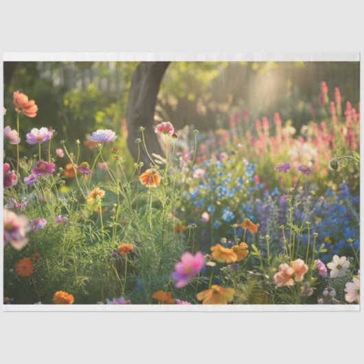 花の分野が切り離される 薄葉紙 (正面)