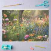 花の分野が切り離される 薄葉紙 (クラフト)