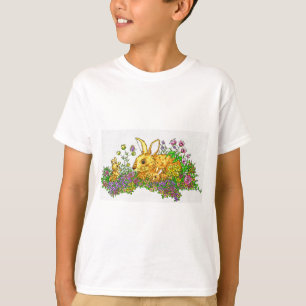 花の分野における春のバニー Tシャツ