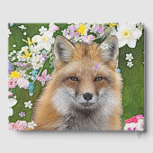 花の分野のおとぎ話のキツネ ゲストブック (裏面)