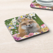 花の分野のおとぎ話のキツネ コースター (左側)
