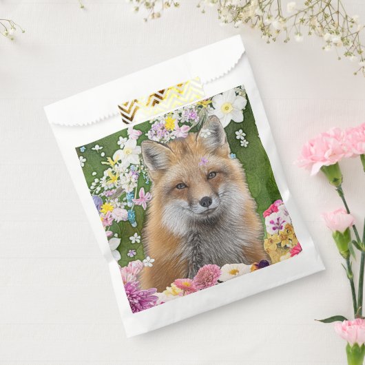 花の分野のおとぎ話のキツネ フェイバーバッグ (封をした状態)