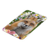 花の分野のおとぎ話のキツネ マグネット (左側)