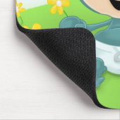 花の分野のベビーのチンパンジー マウスパッド (コーナー)