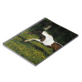 花の分野のペンキの馬のランニング ノートブック (左側)