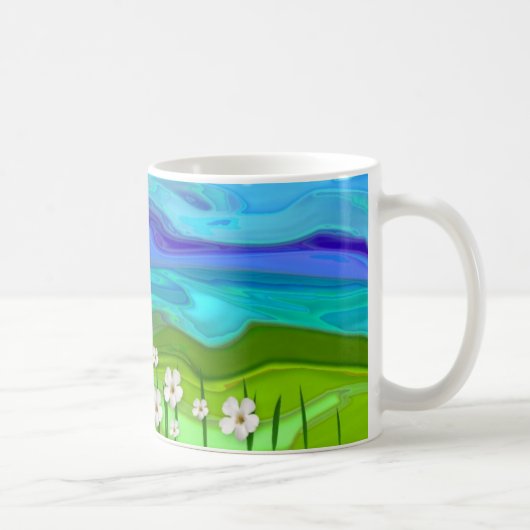 花の分野 コーヒーマグカップ (右)