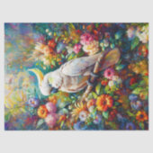 花の切り離しカラフル付きコッカトゥー 薄葉紙 (正面)