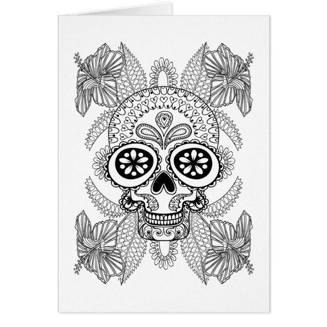 花の刺激を受けたなスカル (正面)