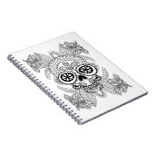 花の刺激を受けたなスカル ノートブック (右側)