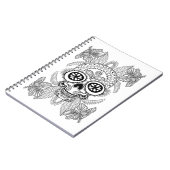 花の刺激を受けたなスカル ノートブック (左側)