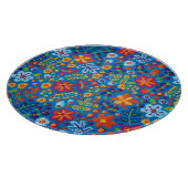 花の刺繍パターン カッティングボード (角)