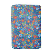 花の刺繍パターン バスマット (正面縦)