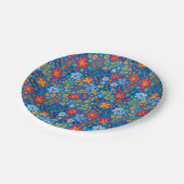 花の刺繍パターン ペーパープレート (アングル)