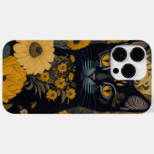 花の前に大きな目をした猫 Case-Mate iPhoneケース (裏面 (横))