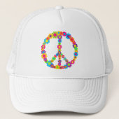 花の力の平和 キャップ (正面)
