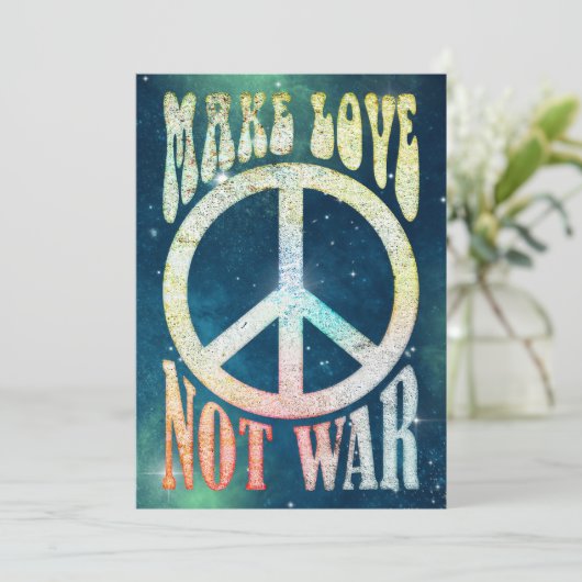 花の力の平和 – 戦争ではなく愛を作る (スタンド正面)