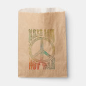 花の力の平和 – 戦争ではなく愛を作る フェイバーバッグ (正面)