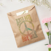 花の力の平和 – 戦争ではなく愛を作る フェイバーバッグ (封をした状態)