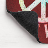 花の力の平和 – 戦争ではなく愛を作る マウスパッド (コーナー)