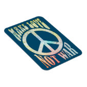 花の力の平和 – 戦争ではなく愛を作る マグネット (右側)