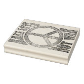 花の力の平和 – 戦争ではなく愛を作る ラバースタンプ (スタンプ)